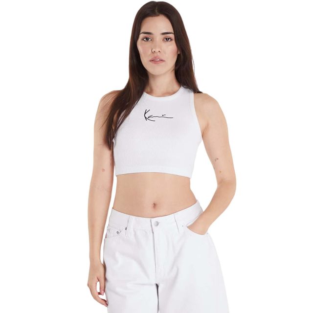 Karl Kani Γυναικεία Μπλούζα Small Signature Essential Racer Rib Top KW-TP011-002-01CHN - 745981