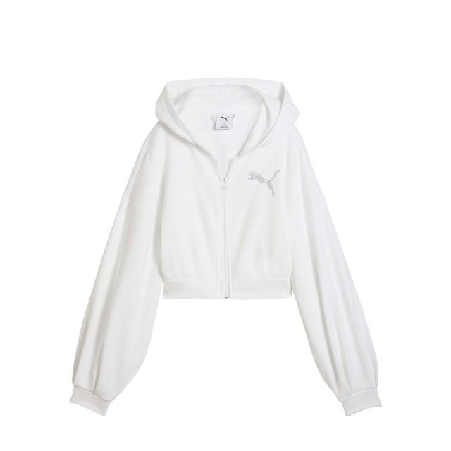Puma Γυναικεία Ζακέτα Essentials Graphic Bedazzled Fz Hoodie Tr 635394