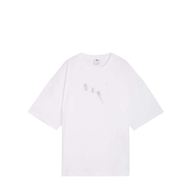 Puma Γυναικεία Μπλούζα Ess Graphics Leo Luxe Bedazzled Oversized Tee 634566 - 748587