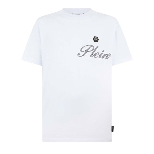 Philipp Plein Ανδρική Μπλούζα Round Neck T-Shirt Signature SAFC MTK8880 PJY002N
