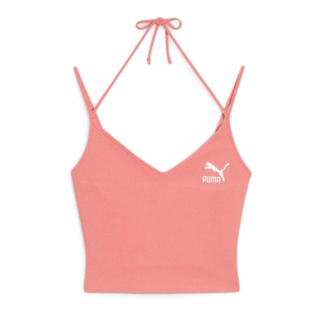 Puma Γυναικεία Μπλούζα Classics Ribbed Crop Top 624255