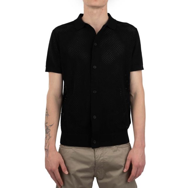 Karl Lagerfeld Aνδρική Μπλούζα Knit Polo 1/2 655014-552306