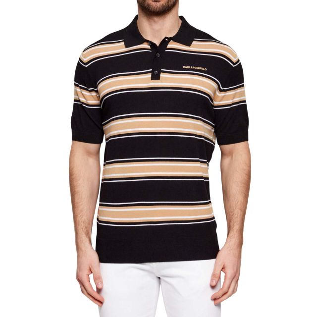 Karl Lagerfeld Aνδρική Μπλούζα Knit Polo 1/2 655012-562302