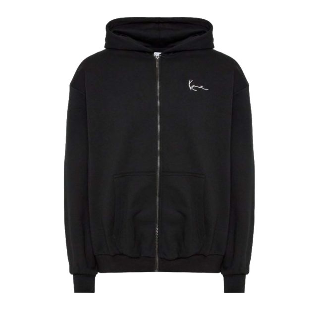 Karl Kani Ανδρική Ζακέτα Chest Signature Essential Zip Hoodie Black KM-ZH011