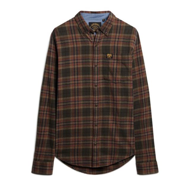 Superdry Ανδρικό Πουκάμισο D2 Ovin L/S Cotton Lumberjack Shirt M4010727A