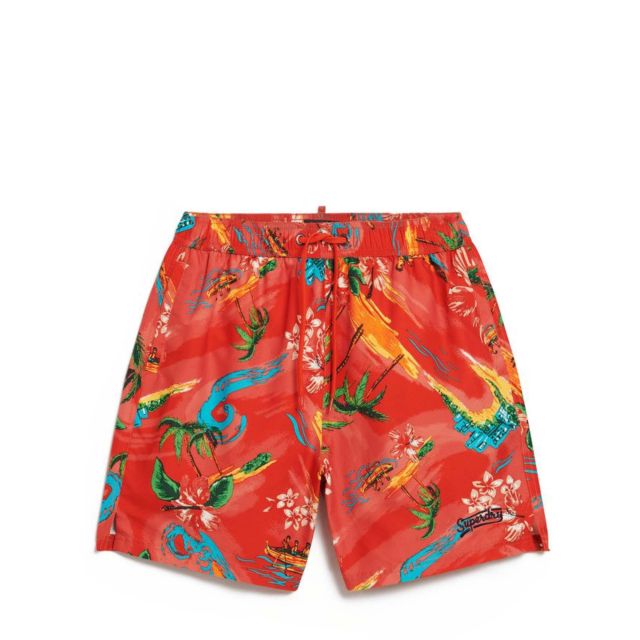 Superdry Ανδρικό Μαγιό D4 Ovin Hawaiian Print 17" Swim Short M3010232A
