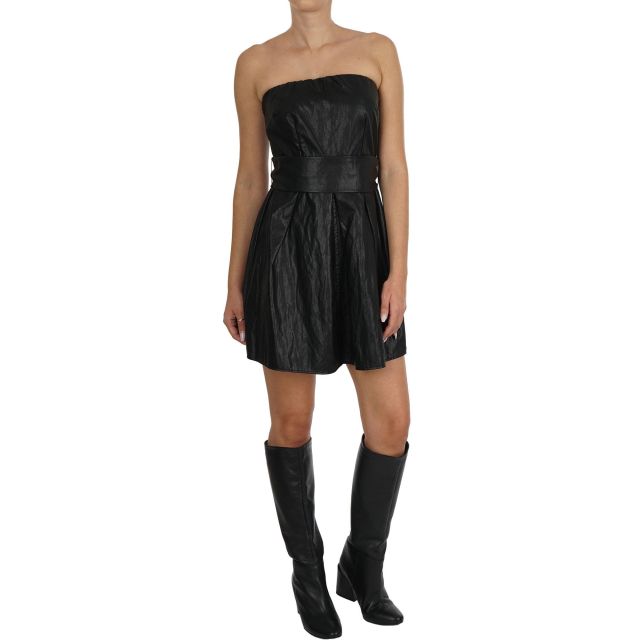 MOUTAKI ECO LEATHER STRAPLESS DRESS 18.07.118