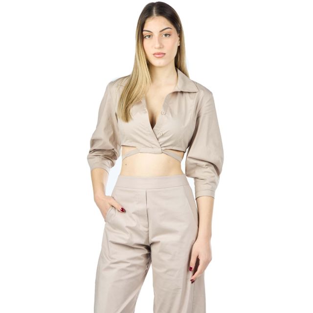 Moutaki Γυναικείο Πουκάμισο Crop Shirt 24.09.03