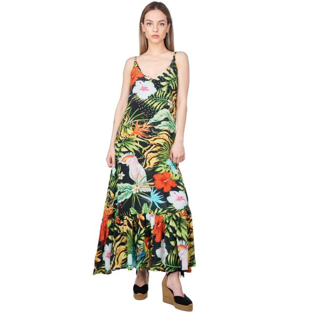 Inoa Γυναικείο Φόρεμα Frill Strap Maxi New Darwin