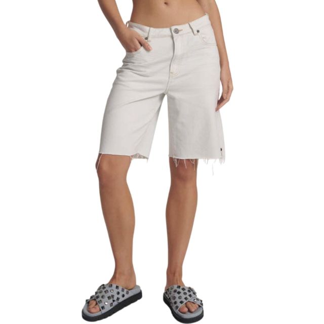 One Teaspoon Γυναικεία Βερμούδα Le Cats Wide Leg Mid Waist 26511