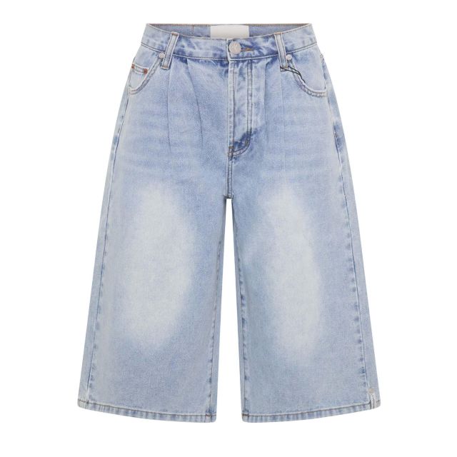 One Teaspoon Γυναικεία Βερμούδα Beastie Low Waist Wide Leg Denim Shorts 26927