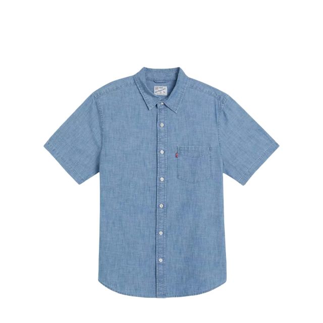 Levi's Ανδρικό Πουκάμισο S/S Sunset 1 Pkt Standrd Light Indigo - Flat Finish 86624-0062 - 743559