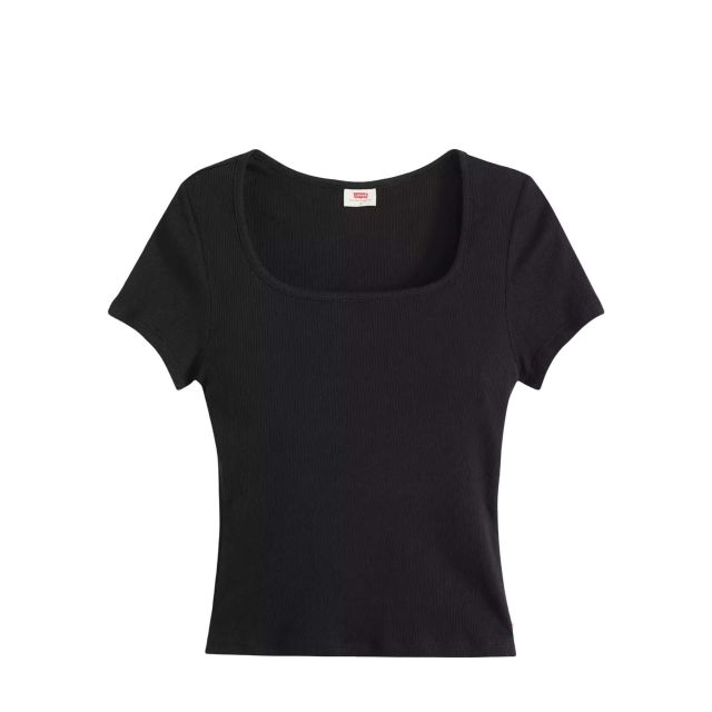 Levi's Γυναικεία Μπλούζα Essential Sqrd Neck Tee Blacks 003PU-0001 - 743291