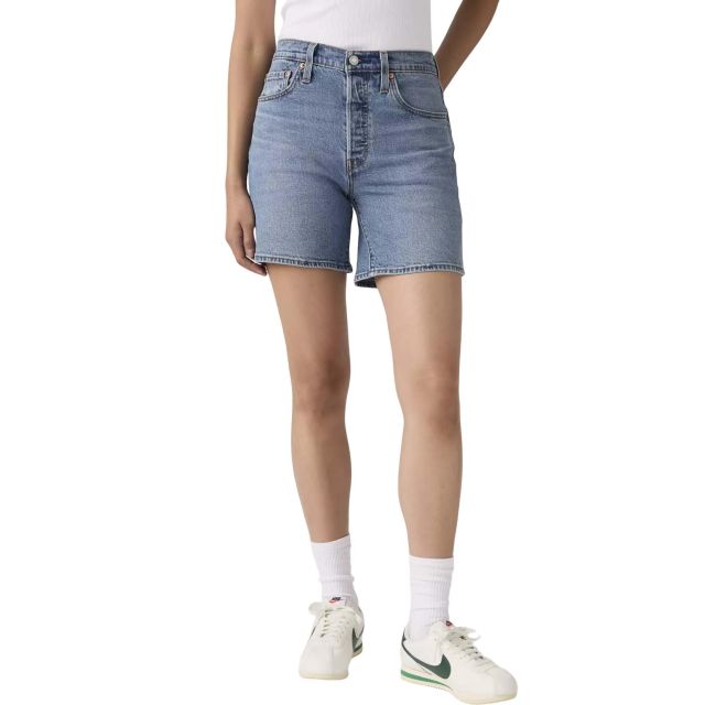 Levi's 501® Γυναικείο Σορτς Mid Thigh Short Lw Med Indigo - Worn In A9296-0006 - 743658