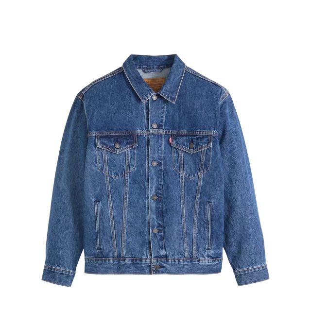 Levi's Ανδρικό Μπουφάν Relaxed Fit Trucker Dark Indigo - Flat Finish A5782-0104 - 743626