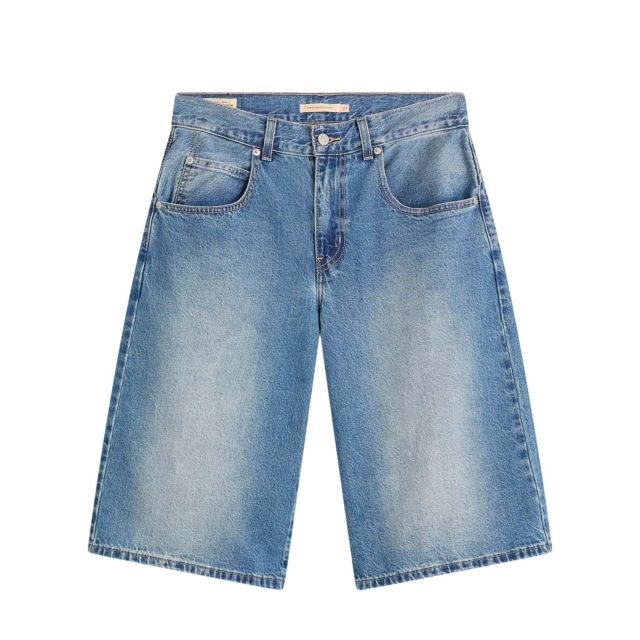 Levi's Γυναικεία Βερμούδα Super Baggy Jort Med Indigo - Worn In 005DT-0002