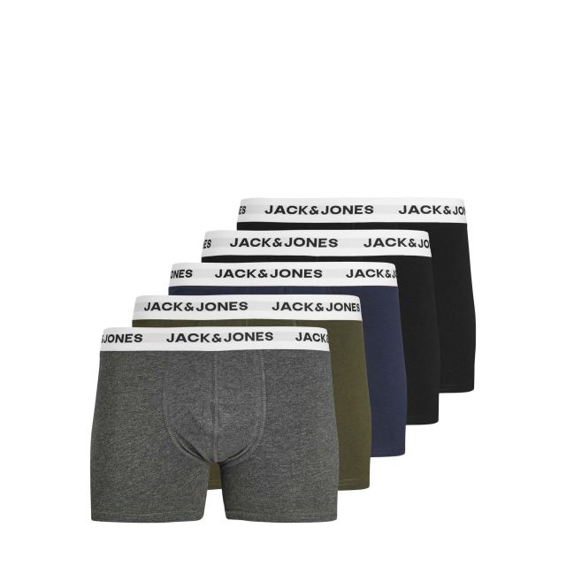 Jack & Jones Aνδρικά Εσώρουχα Jacbasic White Wb Trunks 5 Pack 12214455