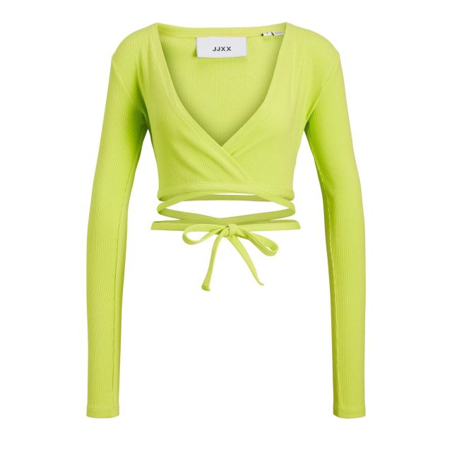 Jack & Jones JJXX Γυναικεία Μπλούζα Jxfrances Str Ls Wrap Rib Top Jrs 12228273