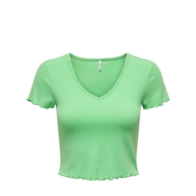 Only Γυναικεία Μπλούζα Onlkika S/S V-Neck Top Jrs 15256816