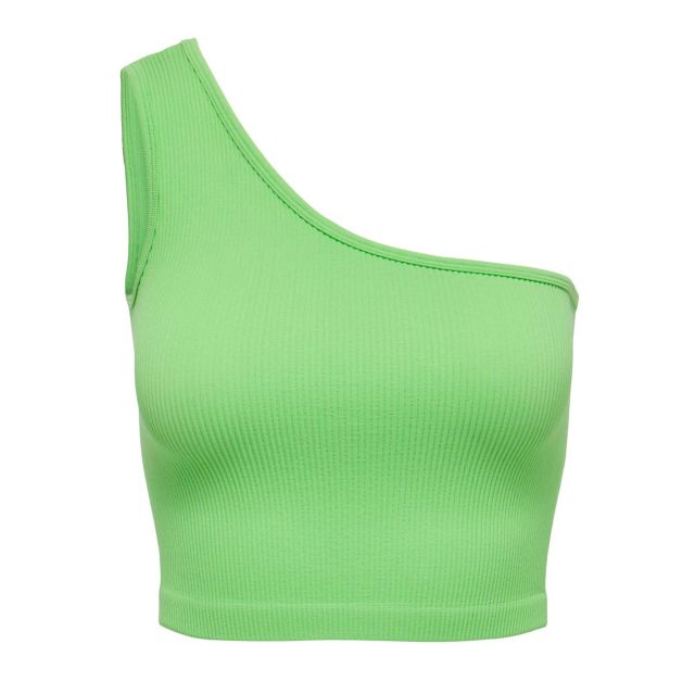 Only Γυναικεία Μπλούζα Onlgwen Rib Asymmetric Crop Top Pnt 15291202