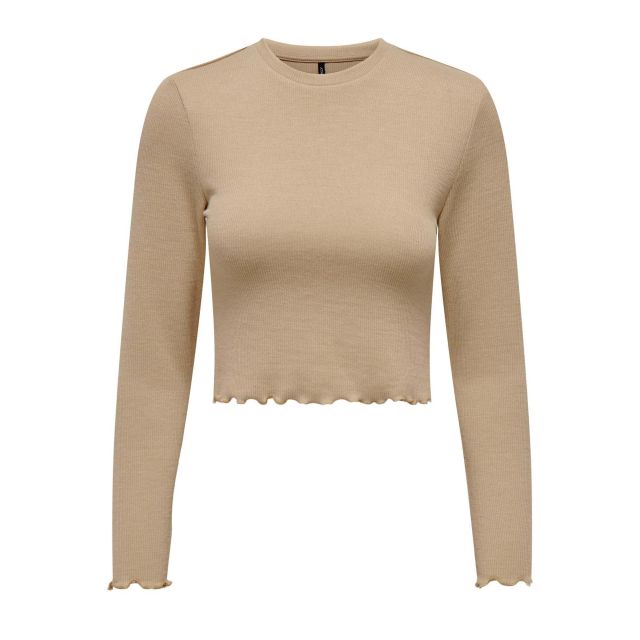Only Γυναικεία Μπλούζα Onlkitty L/S Top Cropped Jrs 15210610