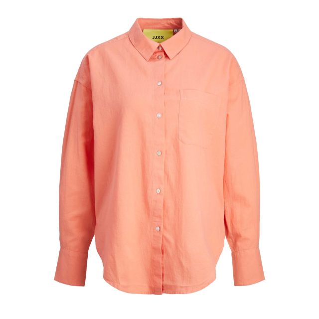 Jack & Jones JJXX Γυναικείο Πουκάμισο Jxjamie Ls Rlx Linen Blend Shirt Wvn Sn 12231340