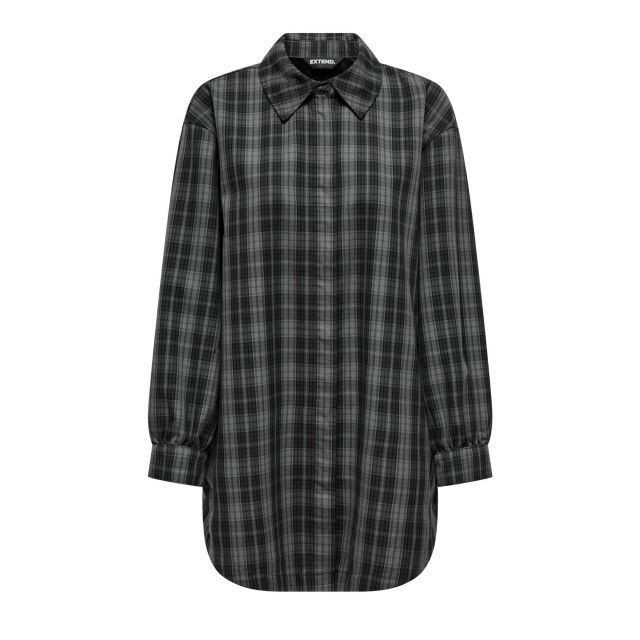 Only Γυναικείο Πουκάμισο Onlimma L/S Ovs Check Shacket Xt Pnt 15328167