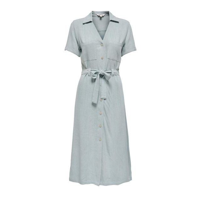 Only Γυναικείο Φόρεμα Onlsiesta Ss Lin Bl Shirt Dress Pnt 15347210