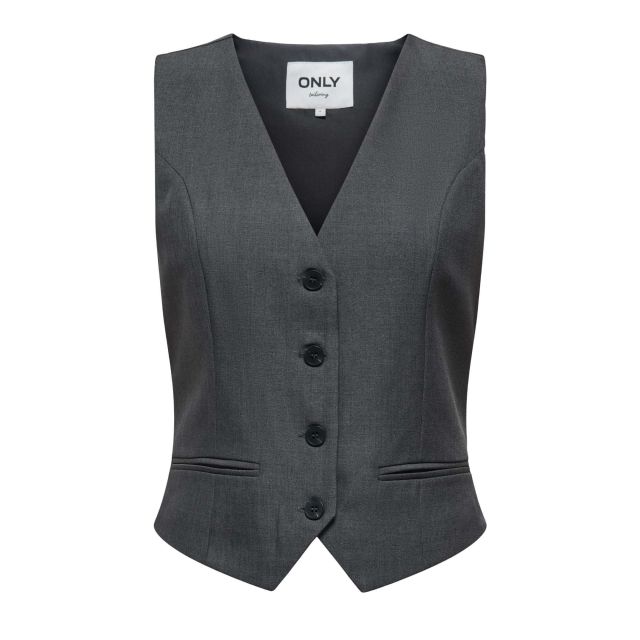 Only Γυναικείο Γιλέκο Onllinda S/L Mel Fit Waistcoat Tlr 15336753 - 771989