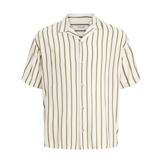 Jack & Jones Ανδρικό Πουκάμισο Jjejeff Resort Stripe Shirt S/S Sn 12288853 - 733405