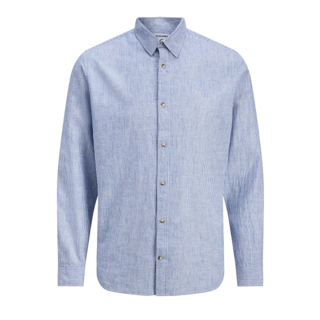 Jack & Jones Ανδρικό Πουκάμισο Jjesummer Linen Blend Shirt L/S Sn 12289174