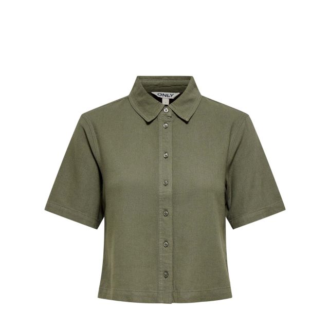 Only Γυναικείο Πουκάμισο Onlgoa S/S Linen Bl Shirt Cc Pnt 15363701
