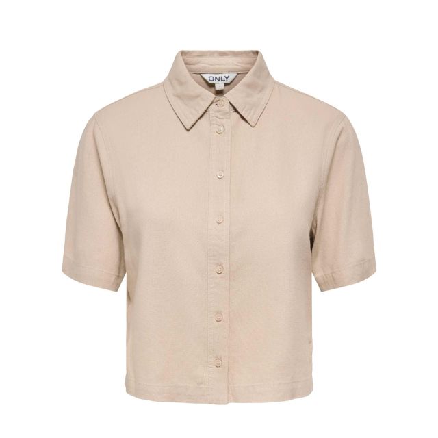 Only Γυναικείο Πουκάμισο Onlgoa S/S Linen Bl Shirt Cc Pnt 15363701