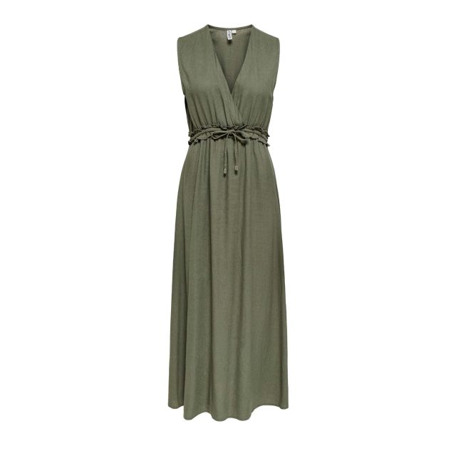 Only Γυναικείο Φόρεμα Onlgoa Sl Linen Bl Long Dress Cc Pnt 15363694