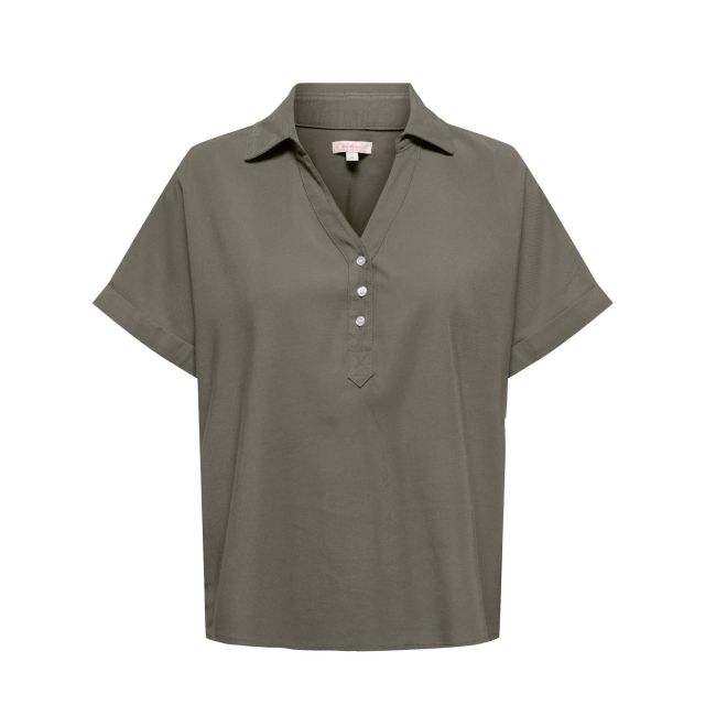 Only Γυναικεία Μπλούζα Onlaris Life Cap Sleeve Shirt Wvn Cc 15364279 - 740309