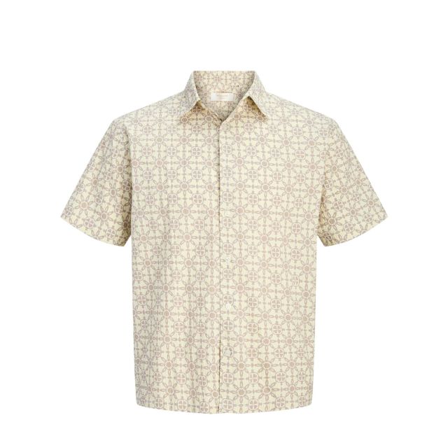 Jack & Jones Ανδρικό Πουκάμισο Jorcassis Seersucker Aop Shirt Ss 12295225 - 735032