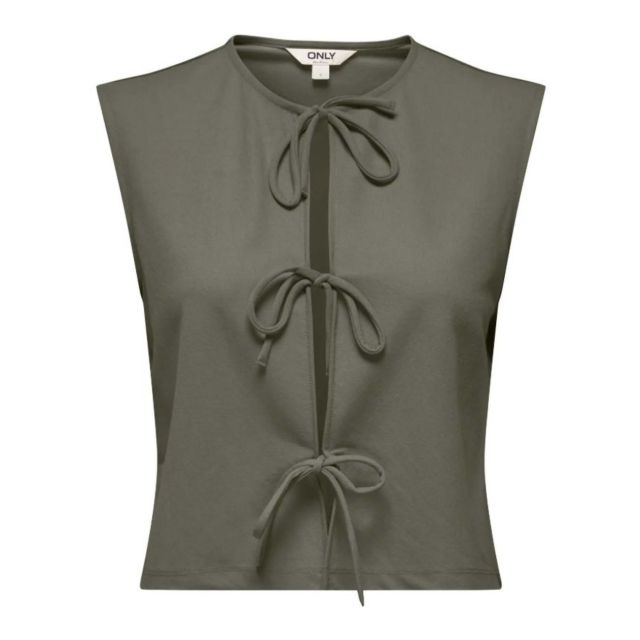 Only Onlsakura Sl Short Tie Top Wvn 15366877 - 740450