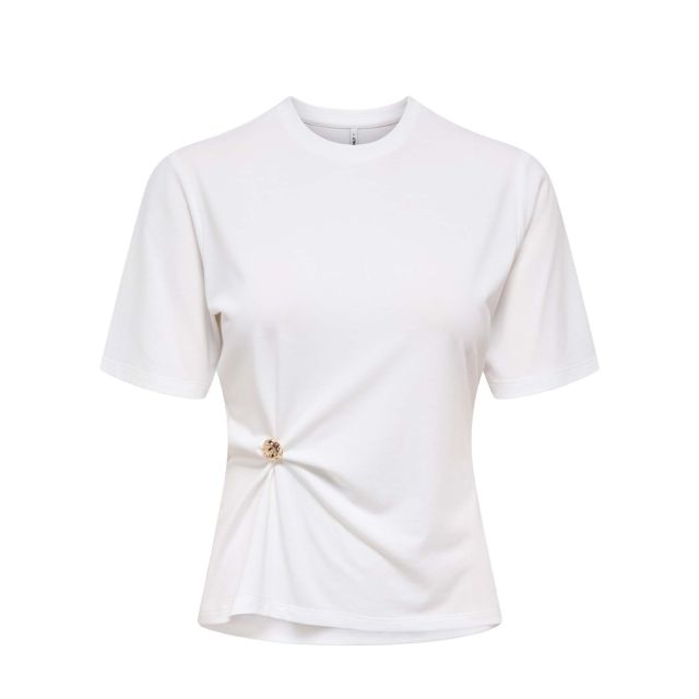 Only Γυναικεία Μπλούζα Onlelena S/S Detail T-Shirt Sud Jrs 15368591