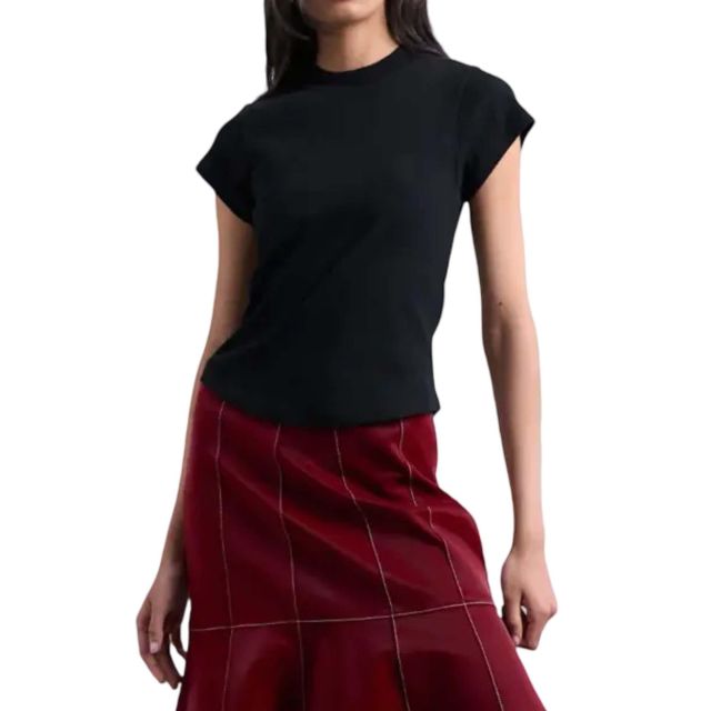Topshop Γυναικεία Μπλούζα Tsea Ss O-Neck Fitted Rib Tee Jrs 31000933 - 752670