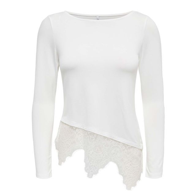 Only Γυναικεία Μπλούζα Onllaila L/S Lace Mix Top Jrs 15384850