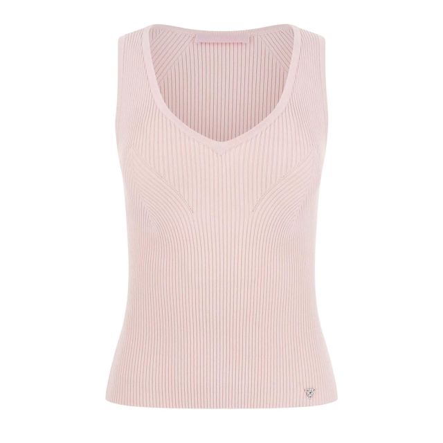 Guess Γυναικεία Μπλούζα Sl Vn Stella Tank Top Swtr W6RR36Z0132