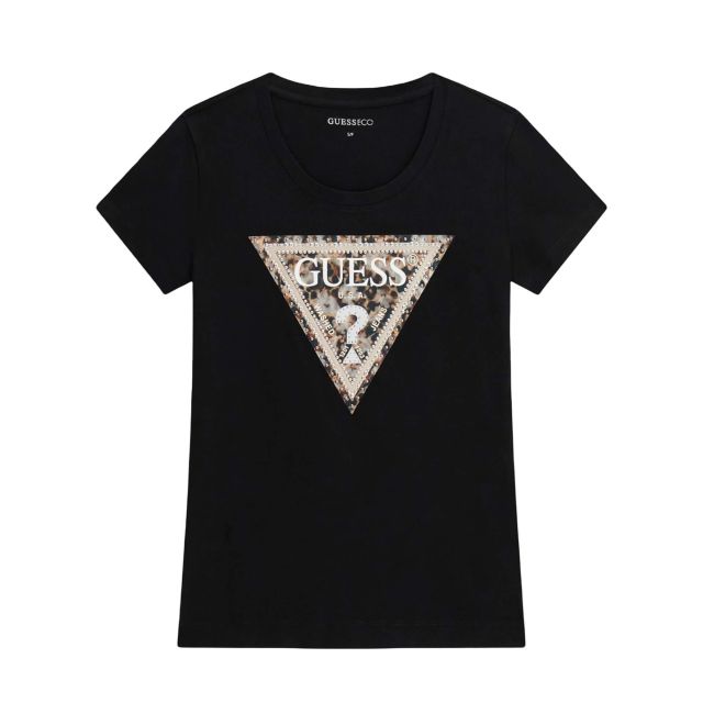 Guess Γυναικεία Μπλούζα Ss Cn Leo Triangle Tee W6RI32J1314