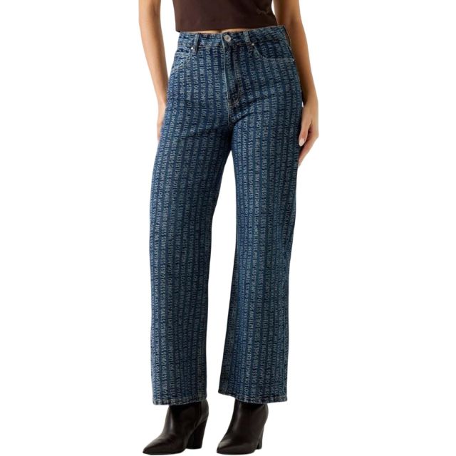 Guess Γυναικειο Τζιν Παντελόνι Wide Leg W6RA1AD6851