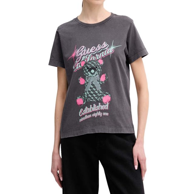 Guess Γυναικεία Μπλούζα Ss Cn Guess Bear Tee W6RI38I3Z14