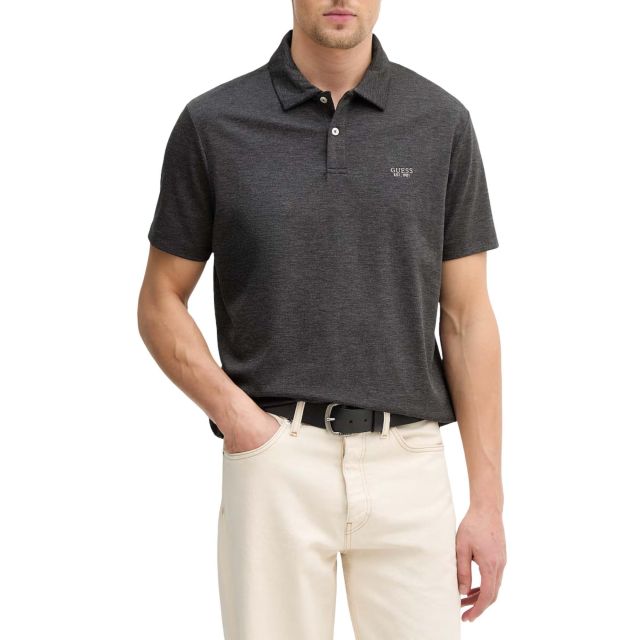 Guess Ανδρική Μπλούζα Ss Tech Heather Polo M6RP03KD501