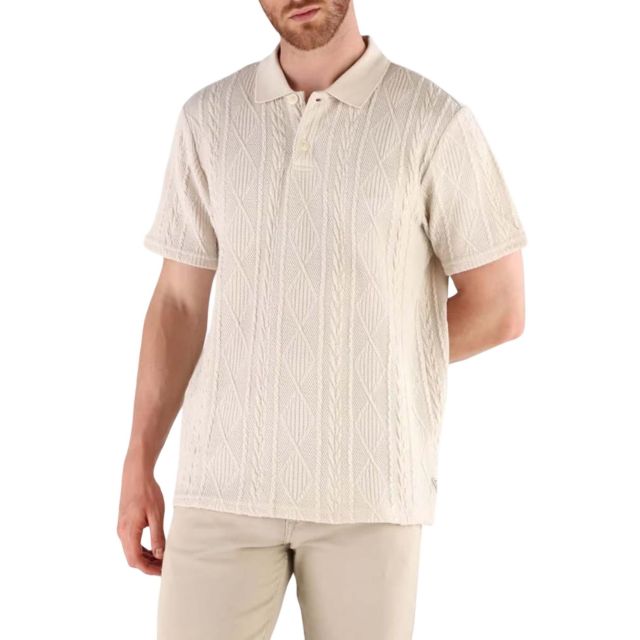 Guess Ss River Jcqrd Knit Shirt M6RP37KB312