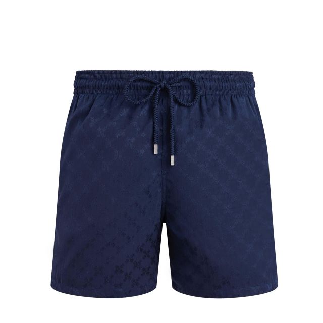 Vilebrequin Men Swim Shorts Turtle Monogram Jacquard MPACA337