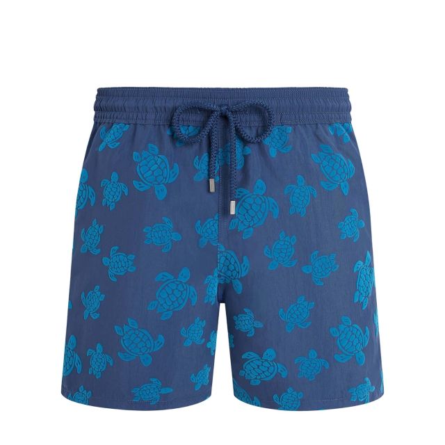 Vilebrequin Ανδρικό Μαγιό Swim Shorts Flocked Ronde Des Tortues MOOED236