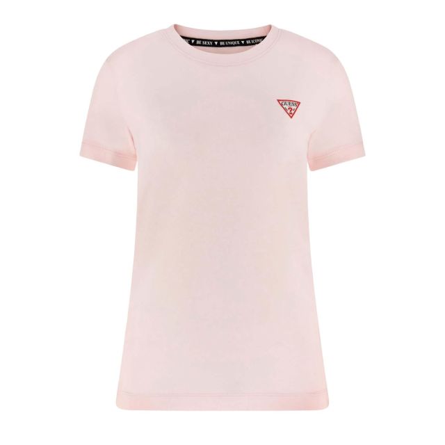 Guess Γυναικεία Μπλούζα Ss Cn Mini Triangle Tee W2YI44J1314