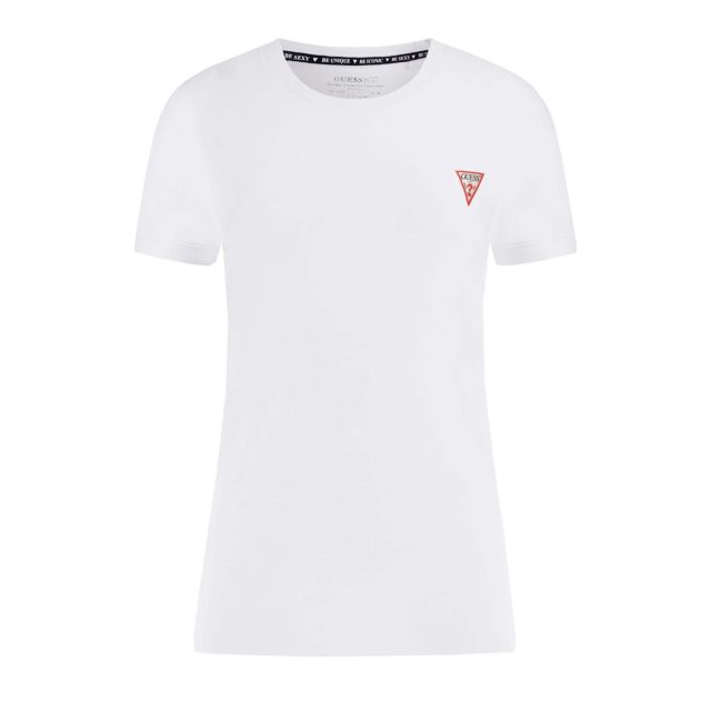 Guess Γυναικεία Μπλούζα Ss Cn Mini Triangle Tee W2YI44J1314